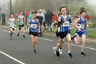 Boys and girls under-13s road race, 2019 Elswick Harirers Good Friday Road Relay, Newburn, Newcastle. Photo:  David T. Hewitson/Sports for All Pics